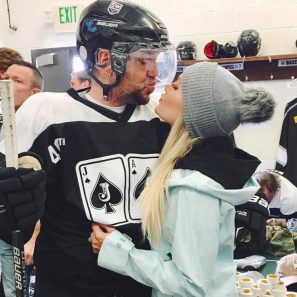 Jason Aldean Celebrates 40th Birthday With a Surprise Trip to Colorado and a Hockey Game [Photos]